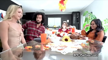 Preview 2 of Long Big Ass Sex Vidio - Feasting on food and cock on Thanksgiving