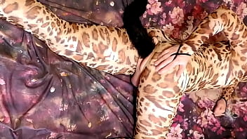 Preview 1 of Bangla Sex Vidio - [EroNekoKun] - Cute Neko Boy in Leopard Suit wiggle self sexy Butt and masturbation with Moaning