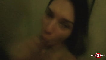 Preview 2 of Sani Lion X X X Vedio - In the bathroom an oral one of the most horny Xvideos,  phenomenal blonde making the dick come.