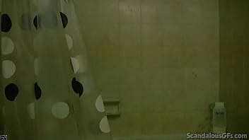 Preview 1 of Fighting With Brother - Couple nude shower caught on tape