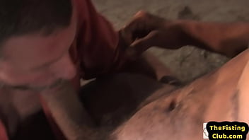 Preview 2 of Romber - BJ cowboy enjoys anal fisting in the stable on the hay