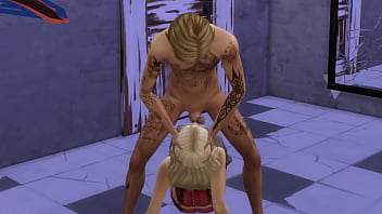 Preview 1 of Mom Sex Boy Indian Hd - PUBLIC BATHROOM Sex At The BAR - Sims 4