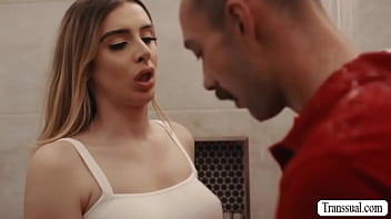 Preview 2 of Raped Hentaio - TS babysitter analed while doing laundry