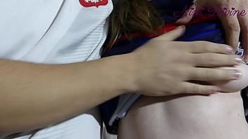 Preview 1 of Boy Mom Rus Real - French and Polish supporters celebrate the World Cup match by fucking together!