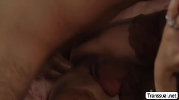Preview 3 of Myrh - Trans babe caught her pervert stepson hiding and jerking off