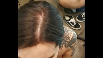 Preview 3 of Shoplifting Porn Videos - Fucked in the Mouth of a Stranger in the Dressing room of the store!