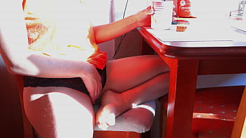 Preview 1 of Purn Fuck - Beauty Decided to Masturbate at Dawn Over a Cup of Coffee.