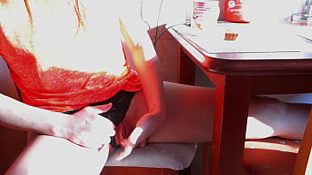 Preview 4 of Purn Fuck - Beauty Decided to Masturbate at Dawn Over a Cup of Coffee.