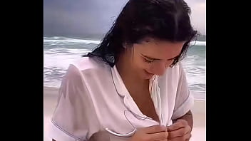 Preview 4 of Desi Homemade Sfrip - McKinley Bethel showing her boobs in beach