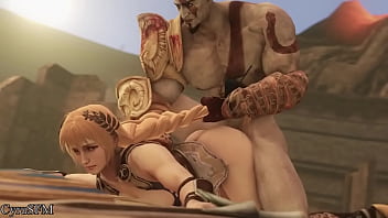 Preview 2 of Zorlama Sex Y Kle - Treinamento especial de Kratos e Sophitia