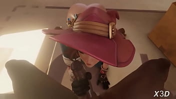 Preview 2 of At Horse Farm Sex With Horse - Overwatch [ Witch D.Va ] By X3D