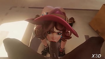 Preview 1 of At Horse Farm Sex With Horse - Overwatch [ Witch D.Va ] By X3D