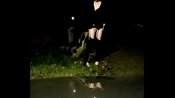 Preview 2 of Ghoda Sexy And Girls - Flashing outside and caught by cyclist