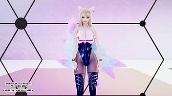 Preview 4 of Sunny Leone Fucked7 Uv - [MMD] CHUNG HA - PLAY KDA Ahri Sexy Kpop Dance League Of Legends Uncensored Hentai