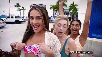 Preview 1 of Full Fledge Ass - Party chicks in slutty bikinis sharing hard dick