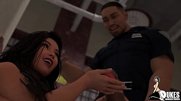 Preview 3 of Teen Handjob Teacher - Big booty white milfs get fucked at the bar and inside a prison bathroom