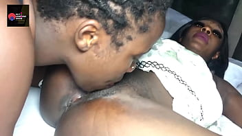 Preview 1 of Anita Blond Footjob - hot african ladies making out with their new toy