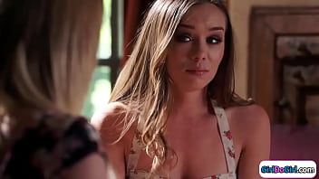 Preview 1 of Nude Public Photoshoot - Busty teen gets pussy licked by her bff