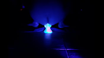 Preview 3 of Endures Bdsm - Goldenchibre - Glow-in-dark dildo POV behind