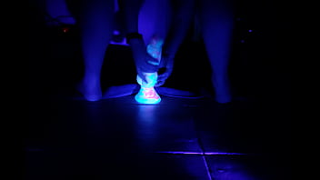 Preview 1 of Endures Bdsm - Goldenchibre - Glow-in-dark dildo POV behind
