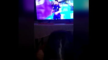 Preview 1 of Bbw Terashom - me follo a la mama de mi amigo y  le lleno su vagina de leche viendo el juego de Polonia Vs Argentina 0-2