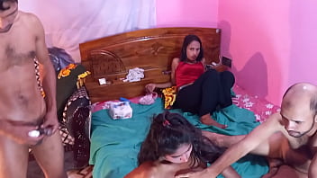 Preview 2 of Gdsc 12 - Super Hot Two Couples foursome Fucks Bengali Sex xxx porn    .... Hanif and Popy khatun and Mst sumona and Manik Mia