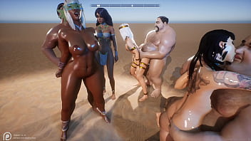 Preview 3 of Birjngk Xsxxx - wild life 3D sex gameplay orgy sluts get banged