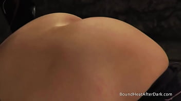 Preview 1 of Rough Klinik - Hard Ass Whipping For Tied Up Bent Over Lesbian Slave