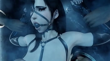 Preview 4 of Lesbian Porn With Plot - Tifa Lockhard Experiencing the Wall