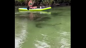 Preview 1 of An Faily Incest - Yesterday I got to paddle beside this big girl for most of the River. So fun hanging out with manatees