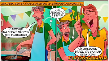 Preview 2 of Memek Jembot - Putaria na Copa do Mundo! Os Sacanas e a torcida da sacanagem!