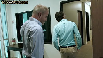 Preview 1 of Girl And Animal Sex Dot Com - Submissive fetish DILF colleague 3some banged by top studs