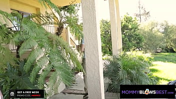 Preview 1 of Xxx Mture - MommyBlowsBest - My New Big Tittied Blonde Stepmom Gave Me A Sloppy Blowjob