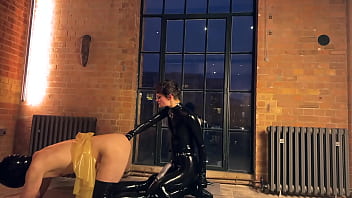 Preview 4 of Tapasa Sex Video - Fucking Ballhooded Sissy by the Window for Whole World to See