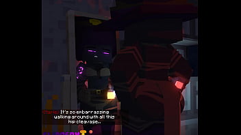 Preview 1 of Handy Cap Girl Sex - (SlipperyT) Marie&#039_s Mirror Talk (Minecraft)