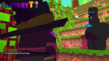 Preview 3 of Xxx In Movie - (SlipperyT) Art trade with HB (short animation) [Minecraft]