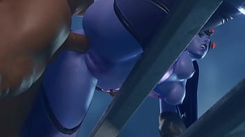 Preview 4 of Www Xxx Gom - [Bewyx] Widowmaker takes BBC on a rooftop (Overwatch)