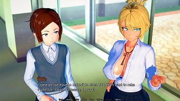 Preview 2 of Nay Muntjac - Jerking off A FUTA COCK- Futa&#039_s World of NTR #2- Futa Route Gameplay
