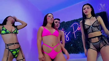 Preview 1 of Krna Kuat - These three whores get horny and suck me in the middle of the party