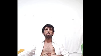 Preview 2 of Bollywood Actress Fuk - Esporrando 1 litro de Porra Pau Grande de 25 cm Empinado jorrando leite gostoso do Pau enorme na cueca branca transparente sexy e camisa social aberta Tesudo do Pau gigante