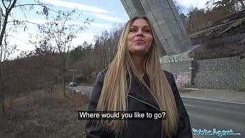 Preview 1 of D0gs Girls H0rse Sex - Public Agent Zlata Shine and her world class perfect boobs fucked by a stranger with a big dick