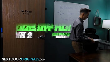 Preview 1 of Sexy Bbw Granny Seduces Young Mn - Tatted Jock Flip Fucks Hunk Teacher - Isaac Parker,  Andrew Miller - NextDoorStudios