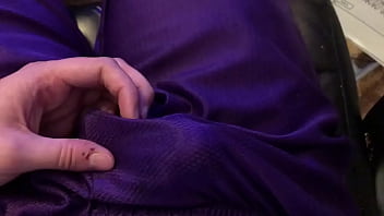 Preview 2 of Under 13 Age Sex - Solo male rubs one out and cums in his purple shorts