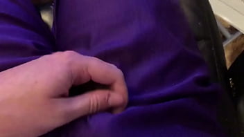 Preview 3 of Under 13 Age Sex - Solo male rubs one out and cums in his purple shorts