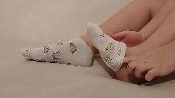 Preview 3 of Mom And Dad Rape Daughter - Ah those avocado socks