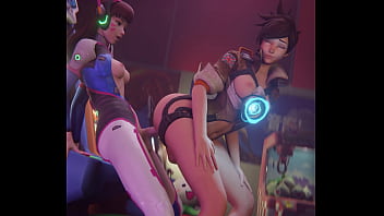Preview 3 of Palik Tallat - Overwatch Futa Dva x Futa Tracer