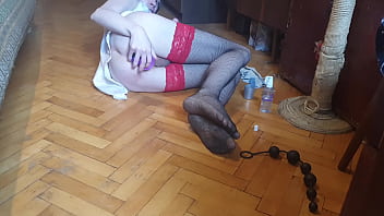 Preview 1 of Indian Lavina Fuck - Femboy fucking with sex toy