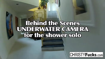 Preview 1 of Lessbion Kissing - Hot Shower BTS Fun With Christy,  Dahlia and Ivan