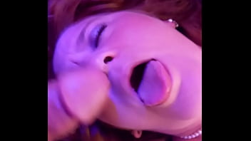 Preview 2 of Evo Y Creampie - Hotwife Steffi purple teddy pussy dance (another dirty bit)