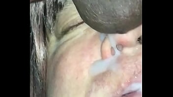 Preview 3 of Sara Jay Mom All Vidios - Mature Tranny Getting Facial from Black Cock